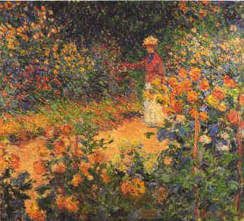 Claude Monet Garden Path at Giverny oil painting picture